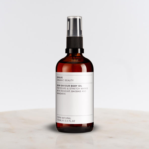 Bottle of Evolve Beauty Skin Saviour Body Oil 100ml